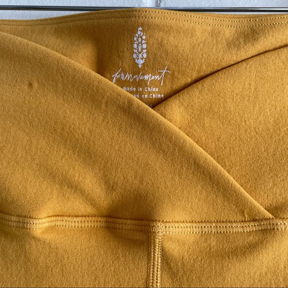 NEW Free People Movement Turmeric Mustard Yellow Blaze It Biker Short - Picture 10 of 10